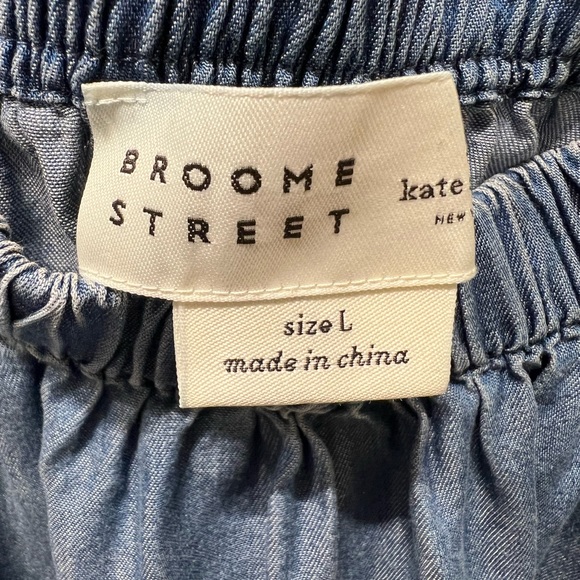 Kate Spade Broome tree chambray off the shoulder top - Picture 4 of 9